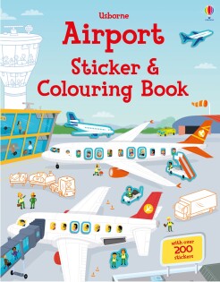 Airport Sticker and Colouring Book - Usborne