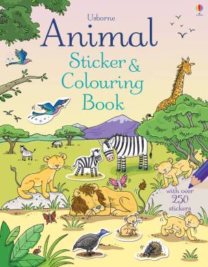 Animal Sticker & Colouring Book - 1