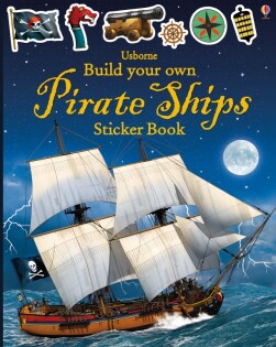 Build Your Own Pirate Ships Sticker Book - Usborne