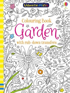 Colouring Book Garden with Rub Downs - Usborne