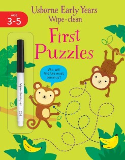 Early Years Wipe-Clean First Puzzles - Usborne