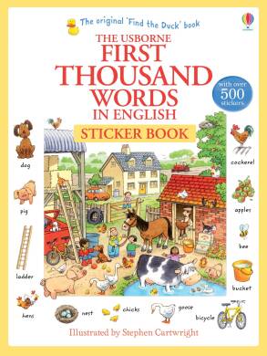 First 1000 Words English Sticker Book - 1