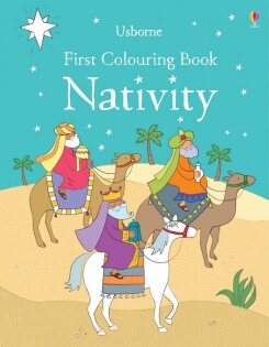 First Colouring Book Nativity - Usborne