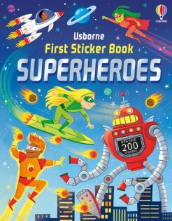 First Sticker Book Superheroes - Usborne