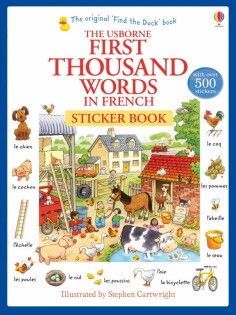 First Thousand Words in French Sticker Book - Usborne