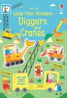 Little First Stickers Diggers and Cranes - Usborne