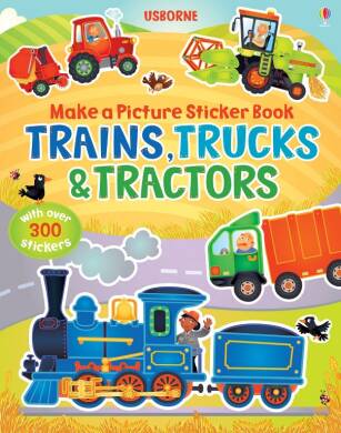 Make a Picture Sticker Book Trains, Trucks & Tractors - 1