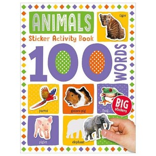 100 Words Animals Sticker Activity Book - 1