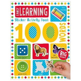 100 Words Early Learning Sticker Activity Book - Make Believe Ideas