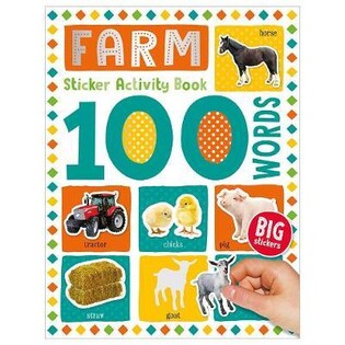 100 Words Farm Sticker Activity Book - Make Believe Ideas