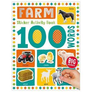 100 Words Farm Sticker Activity Book - 1