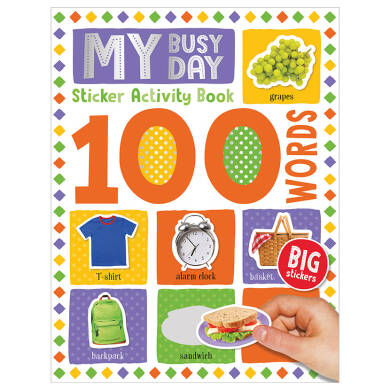 100 Words My Busy Day Sticker Activity Book - 3