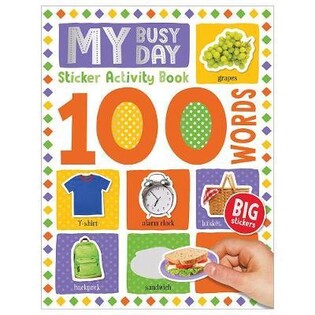 100 Words My Busy Day Sticker Activity Book - Make Believe Ideas