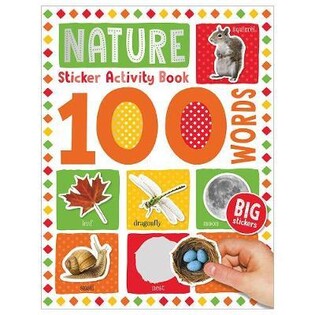 100 Words Nature Sticker Activity Book - Make Believe Ideas