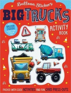 Balloon Stickers Big Trucks Activity Book - Make Believe Ideas