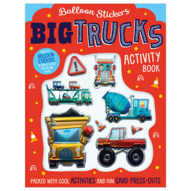 Balloon Stickers Big Trucks Activity Book - 2