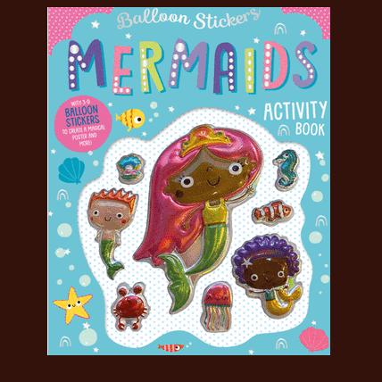 Balloon Stickers Mermaids Activity Book - 1