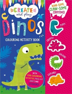 Create and Play Dinos Colouring Activity Book - Make Believe Ideas