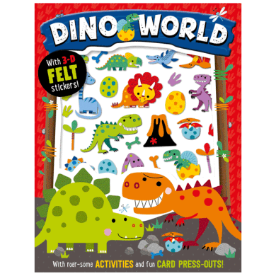 Felt Stickers Dino World Activity Book - 2