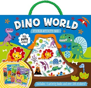 Puffy Stickers Dino World Sticker Activity Case - Make Believe Ideas