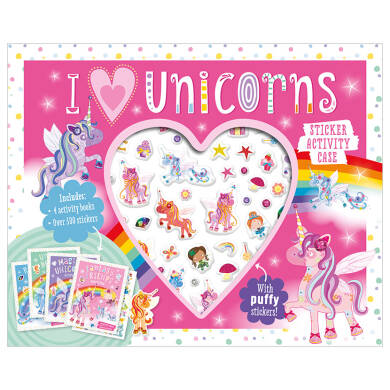 Puffy Stickers I Love Unicorns Sticker Activity Case - 2