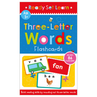 Ready, Set, Learn Three Letter Words Flashcards - Make Believe Ideas