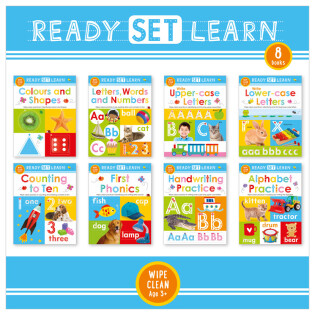 Ready Set Learn Wipe-Clean Workbooks 8-set - Make Believe Ideas