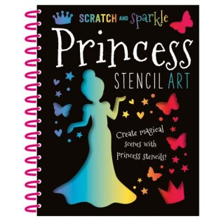 Scratch and Sparkle Princess Stencil Art - 3