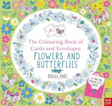 National Trust: The Colouring Book of Cards and Envelopes - Flowers and Butterflies - 1