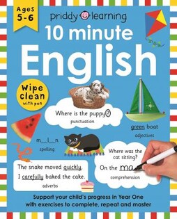 Wipe Clean Workbook 10 Minute English - Priddy Books