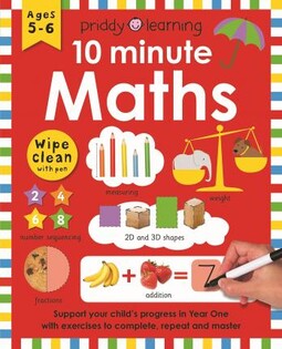 Wipe Clean Workbook 10 Minute Maths - Priddy Books