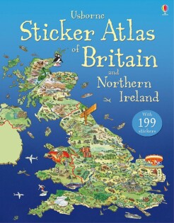 Sticker Atlas of Britain and Northern Ireland - Usborne