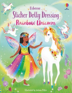 Sticker Dolly Dressing Rainbow Unicorns - Usborne