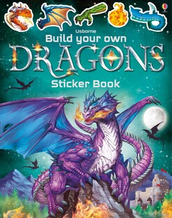 Build Your Own Dragons Sticker Book - Usborne