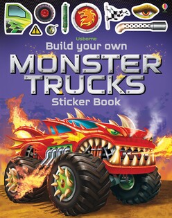 Build Your Own Monster Trucks Sticker - Usborne