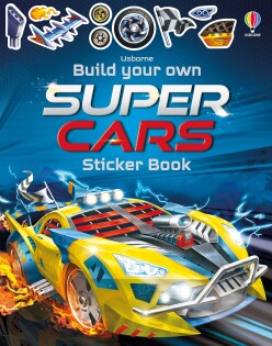 Build Your Own Supercars Sticker Book - Usborne