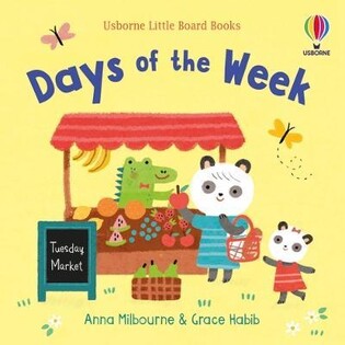 Days Of The Week Little Board Book - Usborne