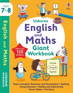 English And Maths Giant Workbook 7-8 - Usborne