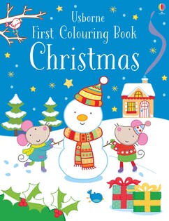 First Colouring Book Christmas - Usborne