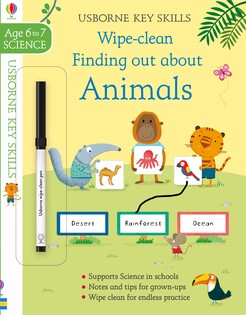 Key Skills Wipe-Clean Finding Out About Animals 6-7 - Usborne