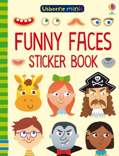 Minis Funny Faces Sticker Book - Usborne