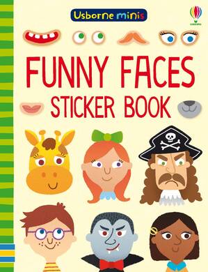 Minis Funny Faces Sticker Book - 1