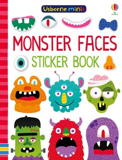 Minis Monster Faces Sticker Book - Usborne