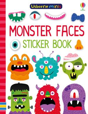 Minis Monster Faces Sticker Book - 1