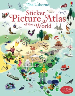 Sticker Picture Atlas World - Usborne