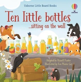 Ten Little Bottles Sitting On The Wall Little Bb - Usborne