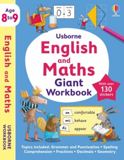 Usborne English and Maths Giant Workbook 8-9 - Usborne