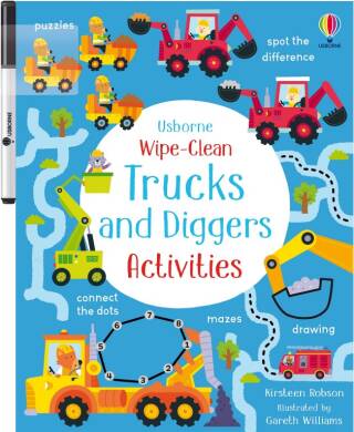 Wipe-Clean Trucks and Diggers Activities - 1